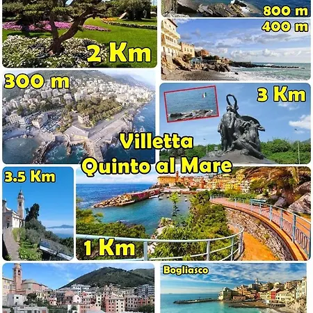 Villa Villetta Quinto Al Mare - 2 Minutes From The *